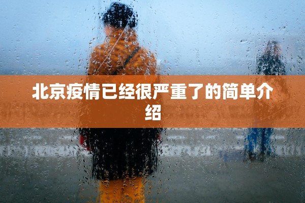 北京疫情已经很严重了的简单介绍