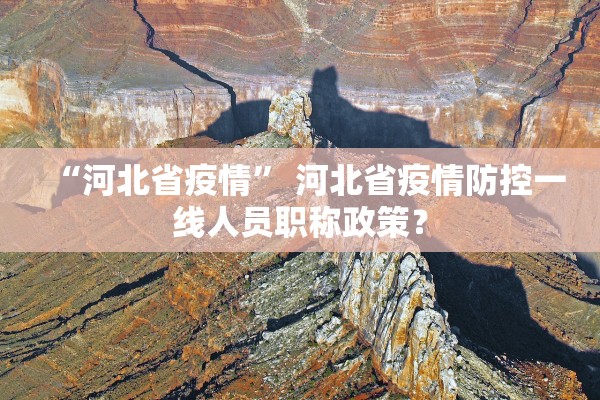 “河北省疫情	” 河北省疫情防控一线人员职称政策？