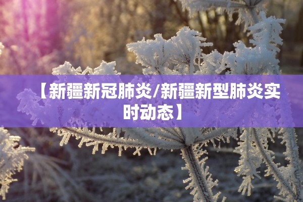 【新疆新冠肺炎/新疆新型肺炎实时动态】