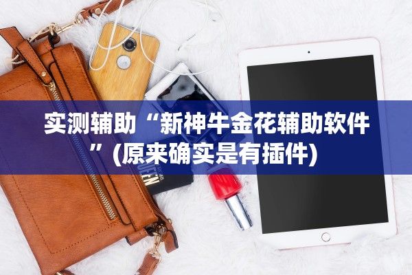实测辅助“新神牛金花辅助软件	”(原来确实是有插件) 