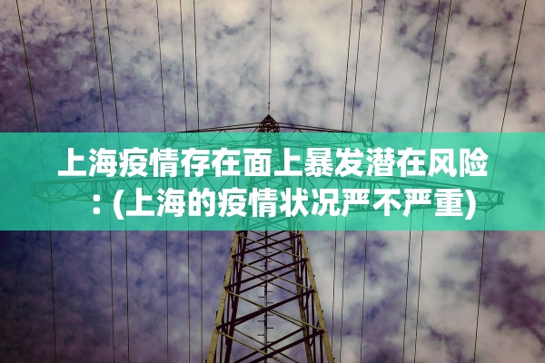 上海疫情存在面上暴发潜在风险︰(上海的疫情状况严不严重) 上海疫情存在面上暴发潜在风险︰(上海的疫情状况严不严重)