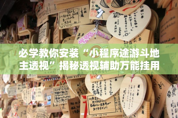 必学教你安装“小程序途游斗地主透视”揭秘透视辅助万能挂用法