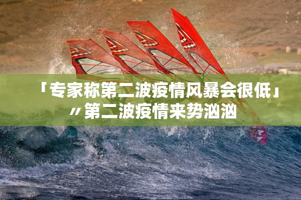 「专家称第二波疫情风暴会很低」〃第二波疫情来势汹汹
