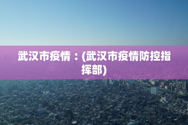 武汉市疫情︰(武汉市疫情防控指挥部)