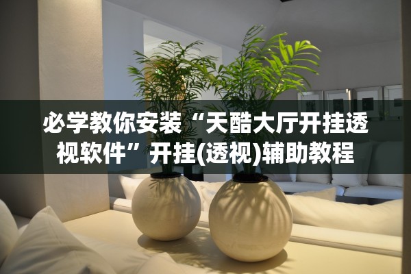 必学教你安装“天酷大厅开挂透视软件”开挂(透视)辅助教程