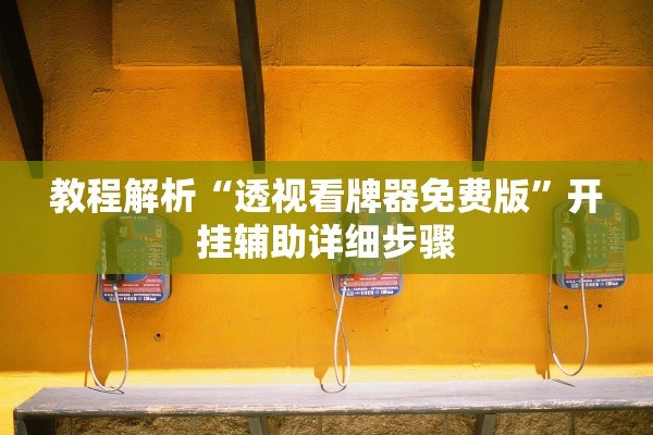 教程解析“透视看牌器免费版”开挂辅助详细步骤