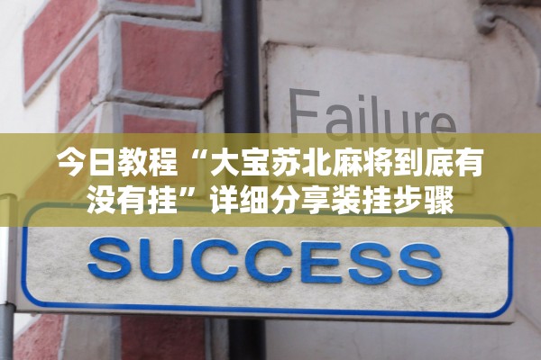 今日教程“大宝苏北麻将到底有没有挂”详细分享装挂步骤