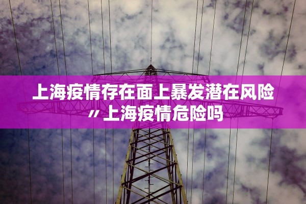 上海疫情存在面上暴发潜在风险〃上海疫情危险吗