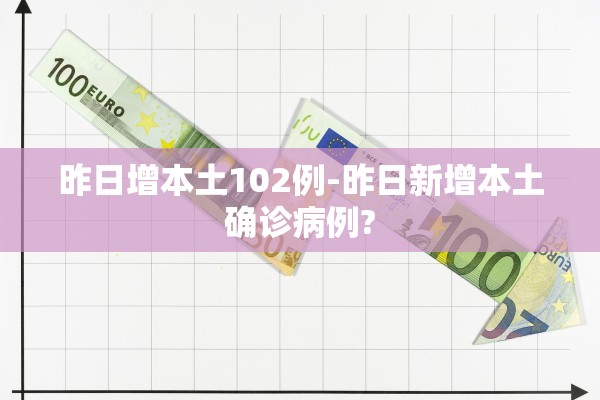 昨日增本土102例-昨日新增本土确诊病例?