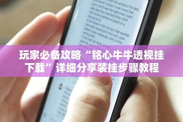 玩家必备攻略“铭心牛牛透视挂下载”详细分享装挂步骤教程