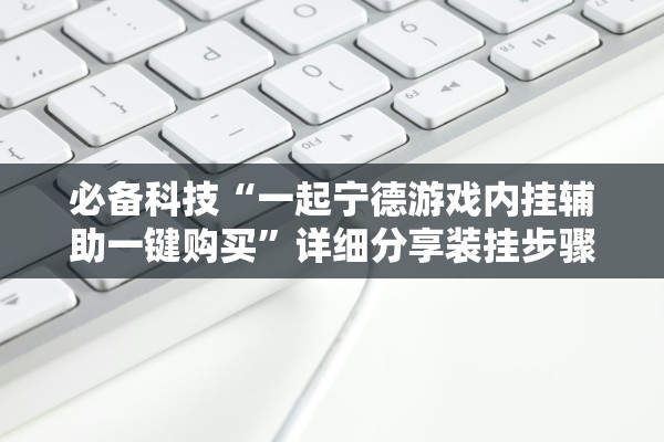 必备科技“一起宁德游戏内挂辅助一键购买”详细分享装挂步骤