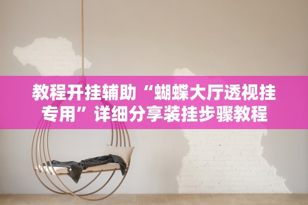 教程开挂辅助“蝴蝶大厅透视挂专用”详细分享装挂步骤教程