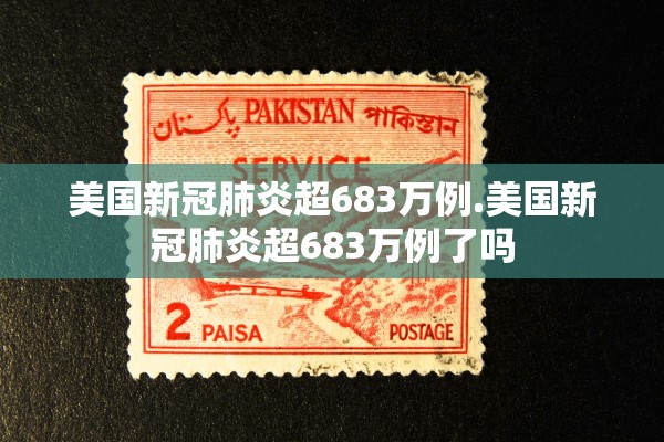 美国新冠肺炎超683万例.美国新冠肺炎超683万例了吗