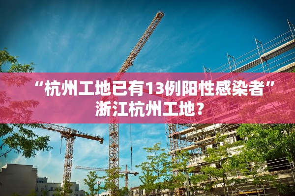 “杭州工地已有13例阳性感染者” 浙江杭州工地？