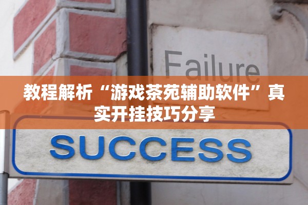 教程解析“游戏茶苑辅助软件	”真实开挂技巧分享
