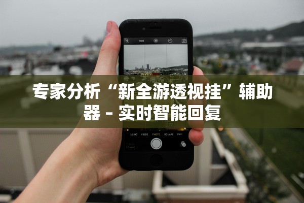 专家分析“新全游透视挂”辅助器 – 实时智能回复