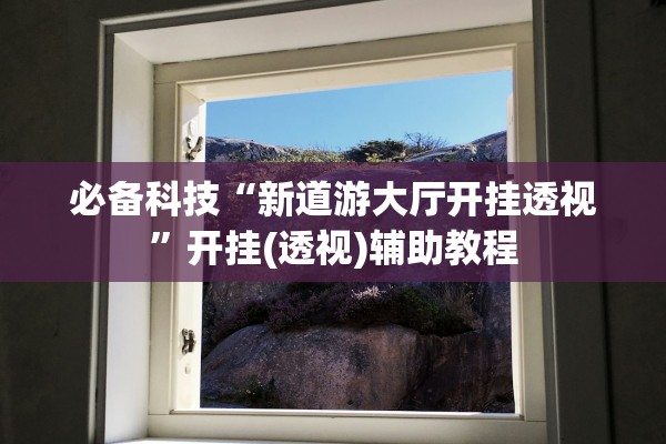 必备科技“新道游大厅开挂透视”开挂(透视)辅助教程