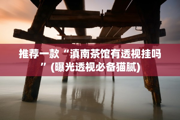 推荐一款“滇南茶馆有透视挂吗	”(曝光透视必备猫腻)