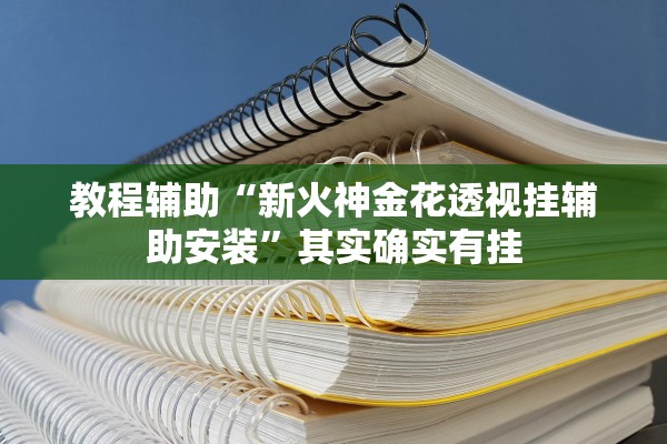 教程辅助“新火神金花透视挂辅助安装”其实确实有挂