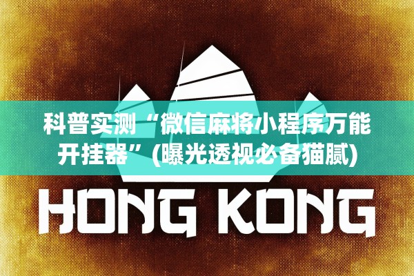 科普实测“微信麻将小程序万能开挂器”(曝光透视必备猫腻)