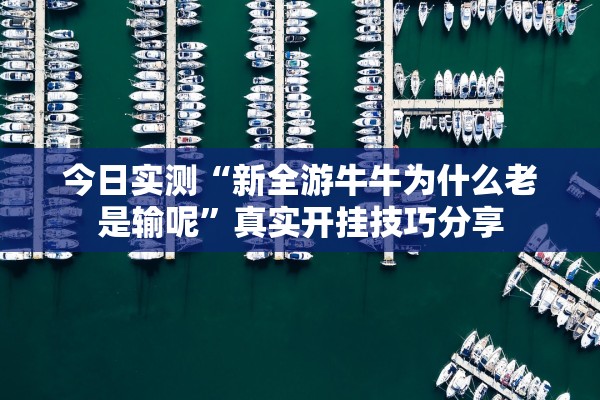 今日实测“新全游牛牛为什么老是输呢”真实开挂技巧分享