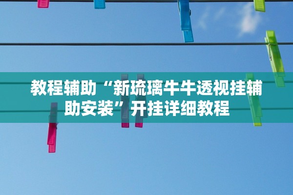 教程辅助“新琉璃牛牛透视挂辅助安装”开挂详细教程