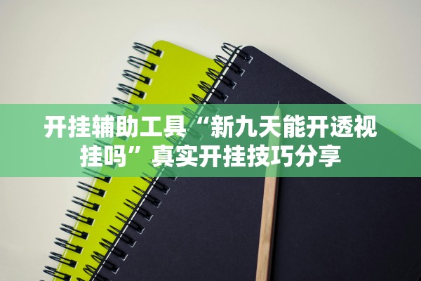 开挂辅助工具“新九天能开透视挂吗”真实开挂技巧分享
