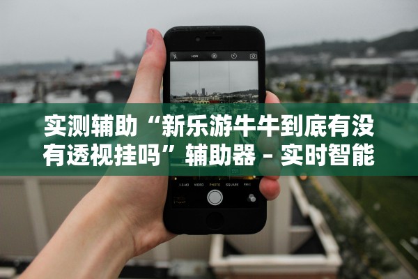 实测辅助“新乐游牛牛到底有没有透视挂吗”辅助器 – 实时智能回复