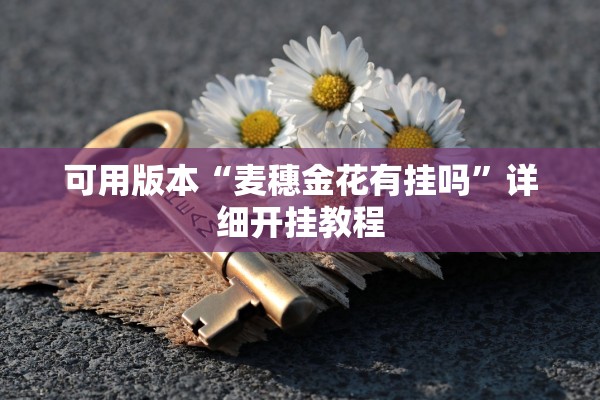 可用版本“麦穗金花有挂吗”详细开挂教程