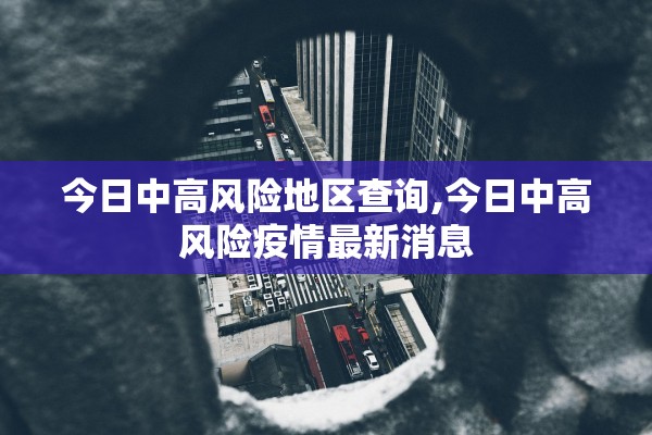 今日中高风险地区查询,今日中高风险疫情最新消息