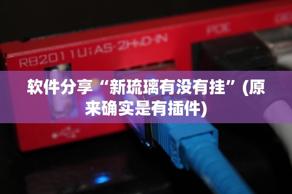 软件分享“新琉璃有没有挂”(原来确实是有插件)