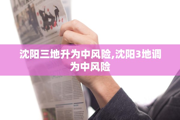 沈阳三地升为中风险,沈阳3地调为中风险