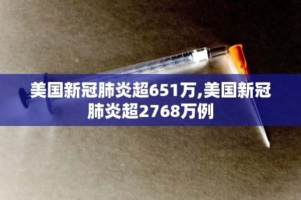 美国新冠肺炎超651万,美国新冠肺炎超2768万例
