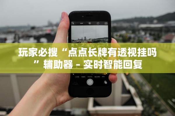 玩家必搜“点点长牌有透视挂吗”辅助器 – 实时智能回复