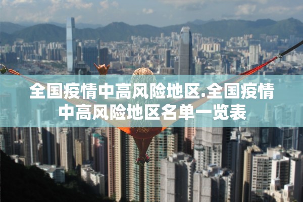 全国疫情中高风险地区.全国疫情中高风险地区名单一览表