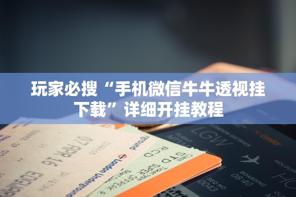 玩家必搜“手机微信牛牛透视挂下载”详细开挂教程