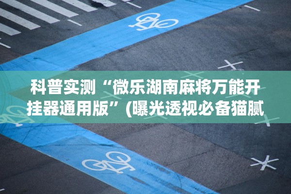 科普实测“微乐湖南麻将万能开挂器通用版”(曝光透视必备猫腻)
