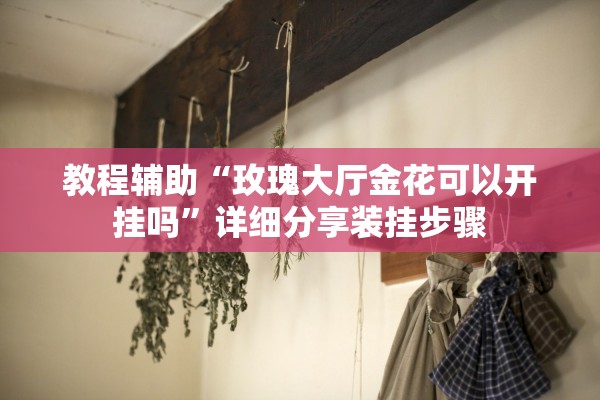 教程辅助“玫瑰大厅金花可以开挂吗	”详细分享装挂步骤