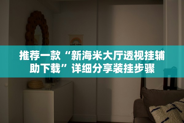 推荐一款“新海米大厅透视挂辅助下载	”详细分享装挂步骤