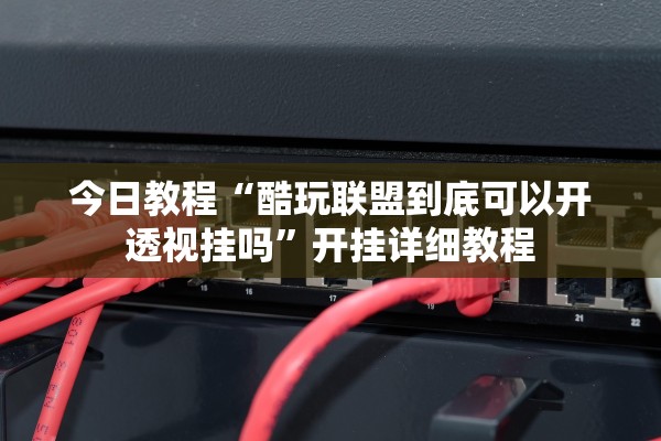 今日教程“酷玩联盟到底可以开透视挂吗	”开挂详细教程