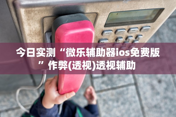 今日实测“微乐辅助器ios免费版”作弊(透视)透视辅助 