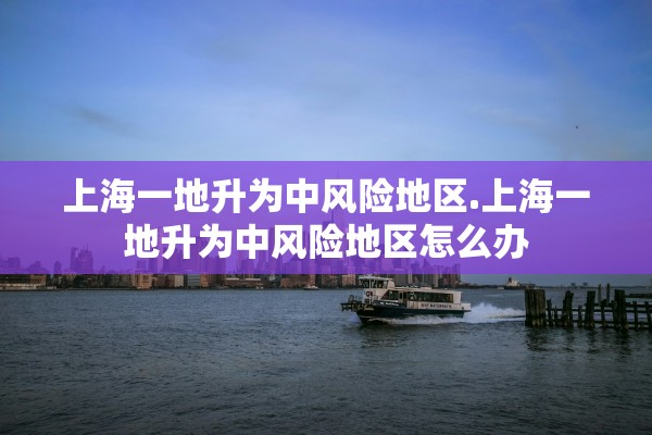 上海一地升为中风险地区.上海一地升为中风险地区怎么办