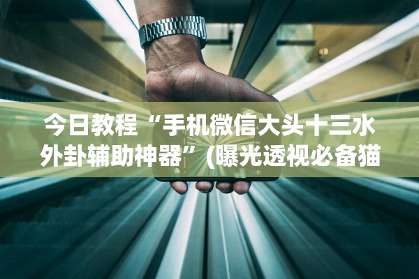 今日教程“手机微信大头十三水外卦辅助神器”(曝光透视必备猫腻)