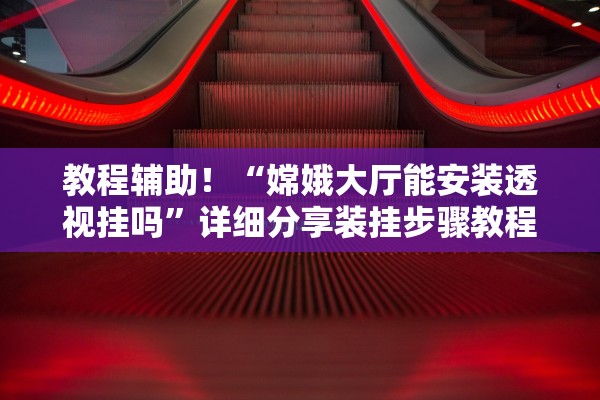 教程辅助！“嫦娥大厅能安装透视挂吗”详细分享装挂步骤教程