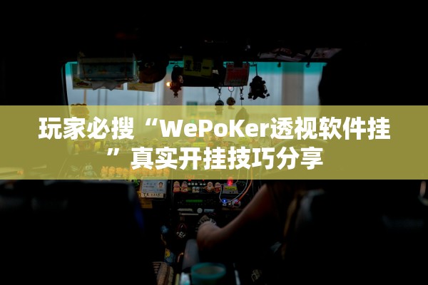 玩家必搜“WePoKer透视软件挂	”真实开挂技巧分享