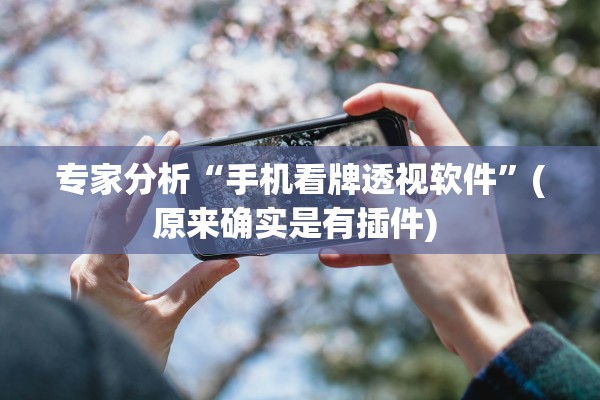 专家分析“手机看牌透视软件”(原来确实是有插件) 
