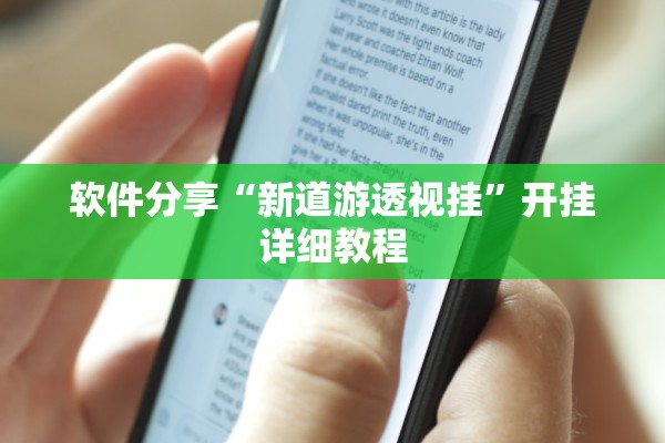 软件分享“新道游透视挂”开挂详细教程