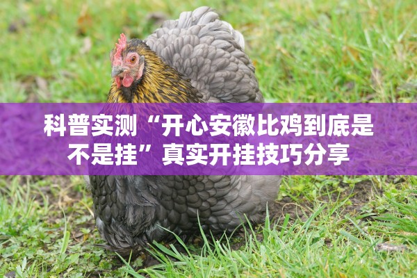 科普实测“开心安徽比鸡到底是不是挂”真实开挂技巧分享