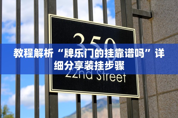 教程解析“牌乐门的挂靠谱吗”详细分享装挂步骤