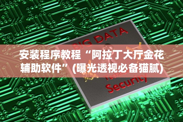 安装程序教程“阿拉丁大厅金花辅助软件”(曝光透视必备猫腻)